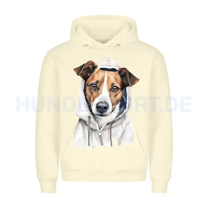 Premium Hoodie "Hooded Jack Russell Terrier" Beige – hunde-shirt.de