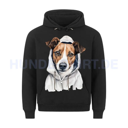 Premium Hoodie "Hooded Jack Russell Terrier" Schwarz – hunde-shirt.de