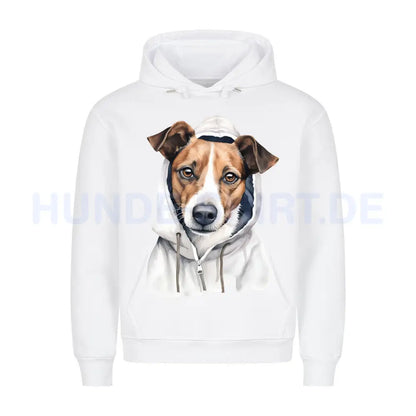 Premium Hoodie "Hooded Jack Russell Terrier" Weiß – hunde-shirt.de