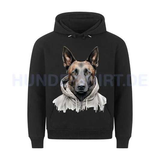 Premium Hoodie "Hooded Malinois" Schwarz – hunde-shirt.de