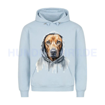 Premium Hoodie "Hooded Rhodesian Ridgeback" Babyblau – hunde-shirt.de