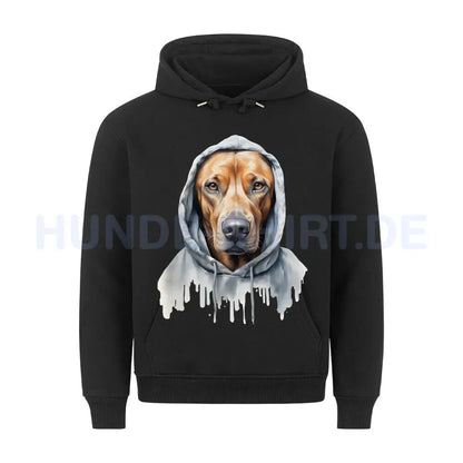 Premium Hoodie "Hooded Rhodesian Ridgeback" Schwarz – hunde-shirt.de