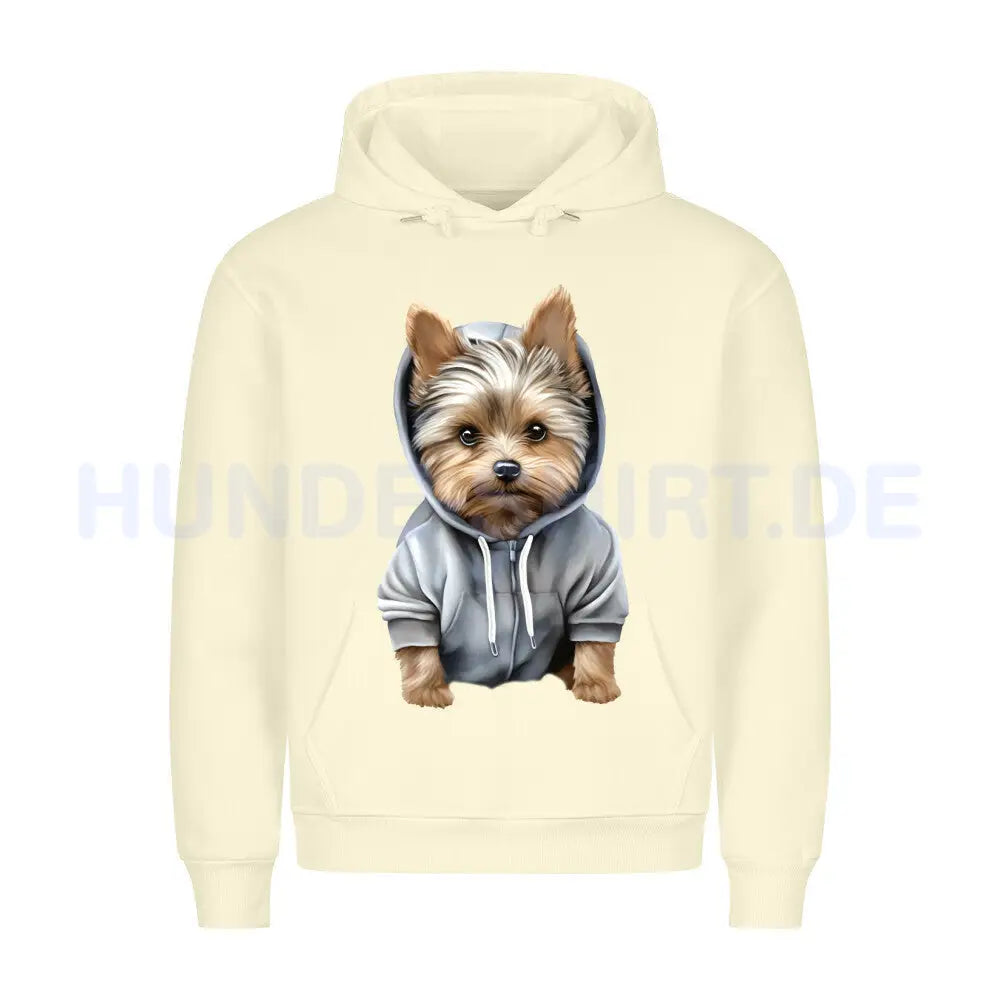 Premium Hoodie - Hooded Yorkshire Terrier Beige – hunde-shirt.de