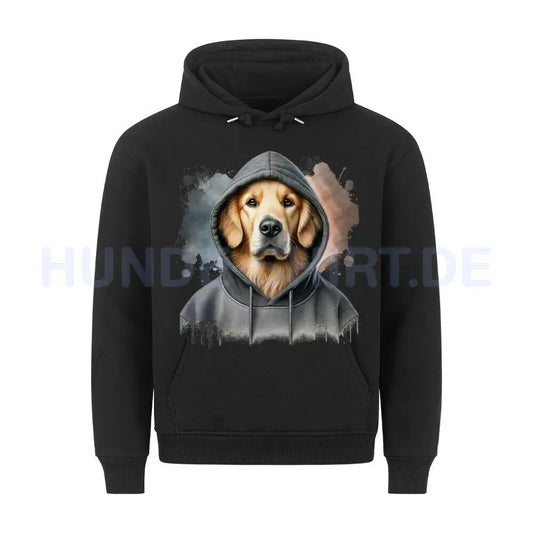 Premium Hoodie "Hovawart Hooded" Schwarz – hunde-shirt.de