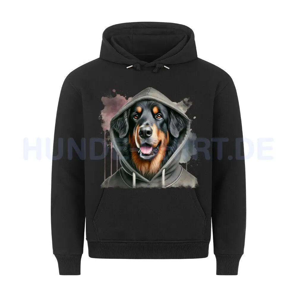 Premium Hoodie "Hovawart Hooded" Schwarz – hunde-shirt.de