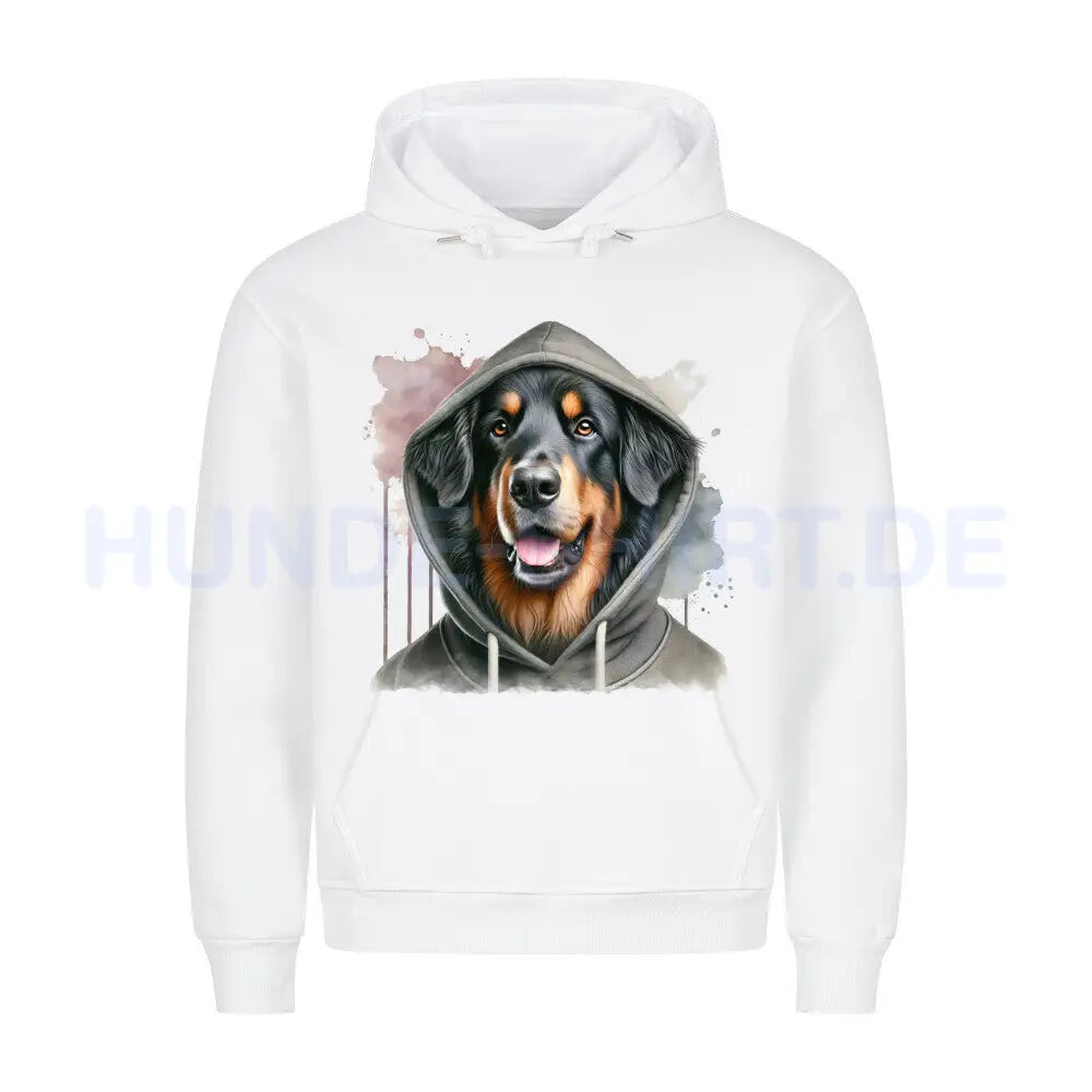 Premium Hoodie "Hovawart Hooded" Weiß – hunde-shirt.de