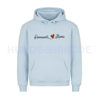 Premium Hoodie "Hovawart - Mama" Babyblau – hunde-shirt.de