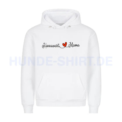 Premium Hoodie "Hovawart - Mama" Weiß – hunde-shirt.de