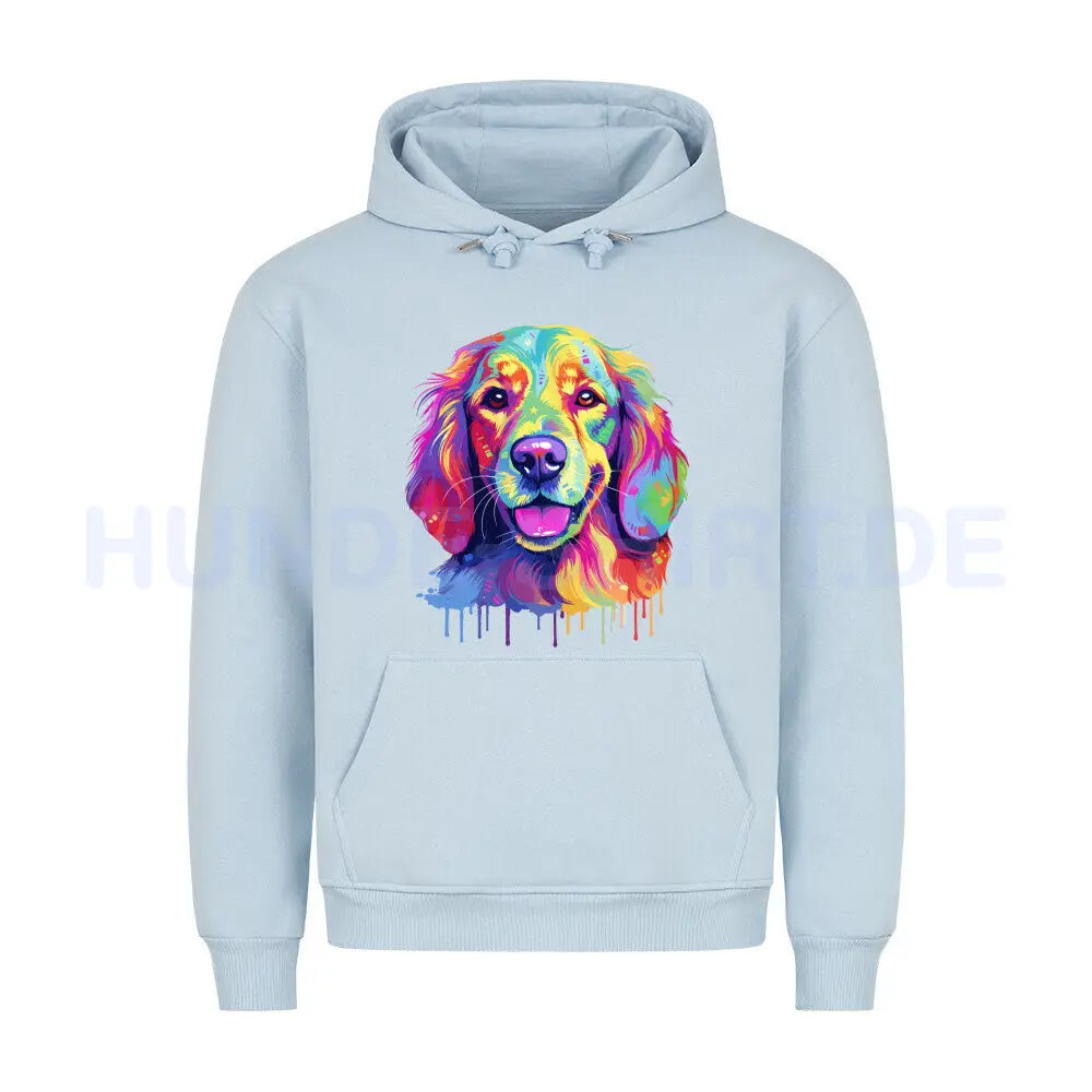 Premium Hoodie "Hovawart - Paint" Babyblau – hunde-shirt.de