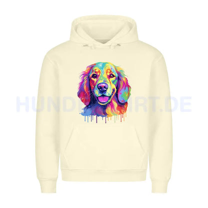 Premium Hoodie "Hovawart - Paint" Beige – hunde-shirt.de