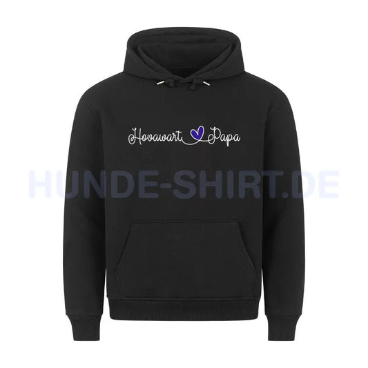 Premium Hoodie "Hovawart - Papa" Schwarz – hunde-shirt.de