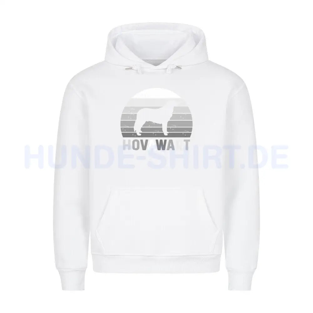 Premium Hoodie "Hovawart S" Weiß – hunde-shirt.de