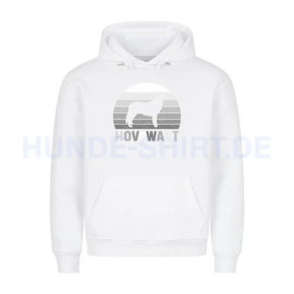 Premium Hoodie "Hovawart S" Weiß – hunde-shirt.de