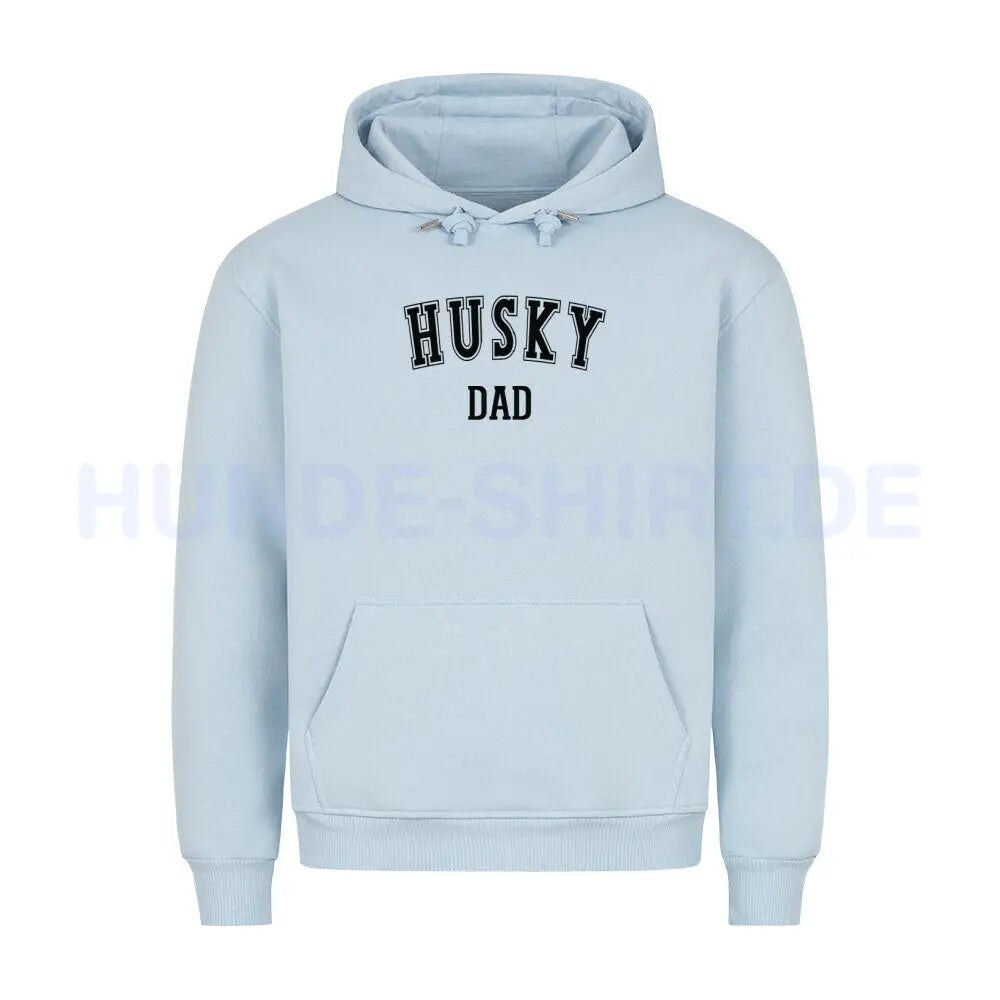 Premium Hoodie "Husky - DAD" Babyblau – hunde-shirt.de