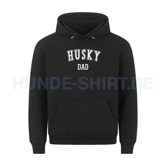 Premium Hoodie "Husky - DAD" Schwarz – hunde-shirt.de