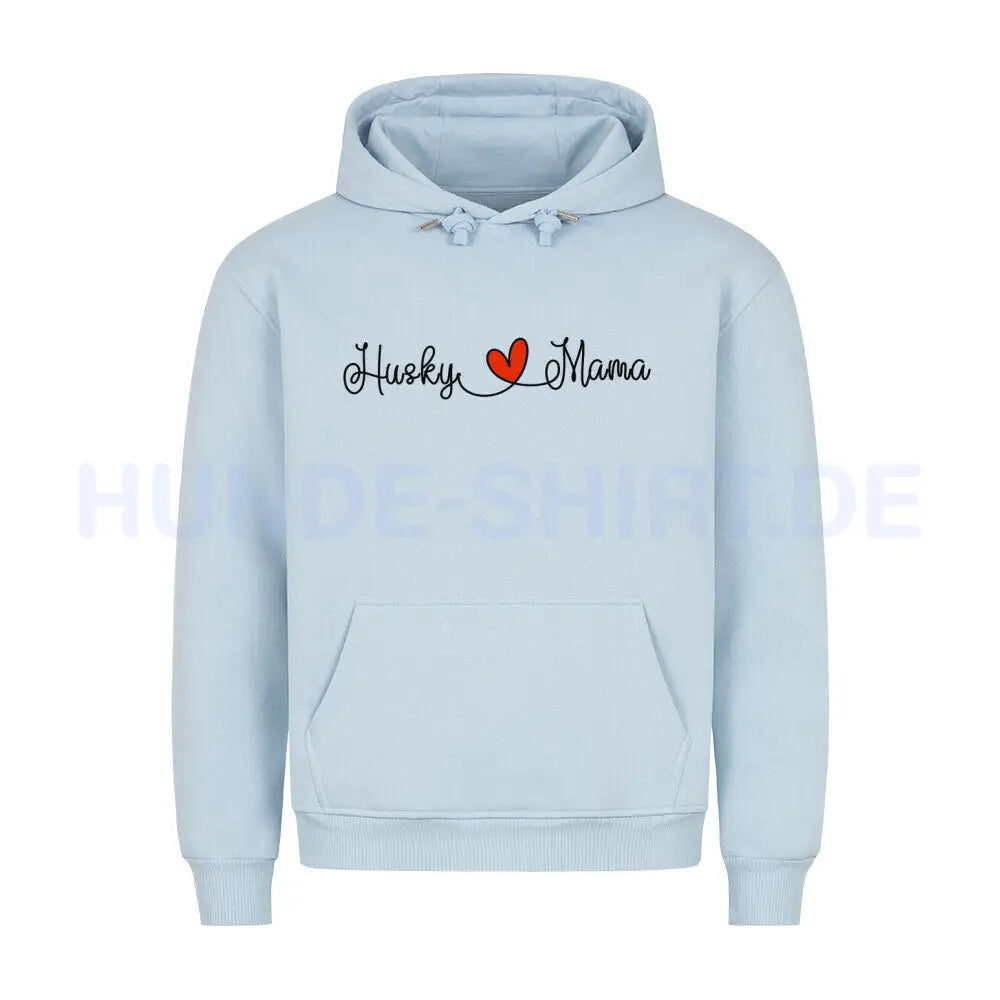 Premium Hoodie "Husky - Mama" Babyblau – hunde-shirt.de