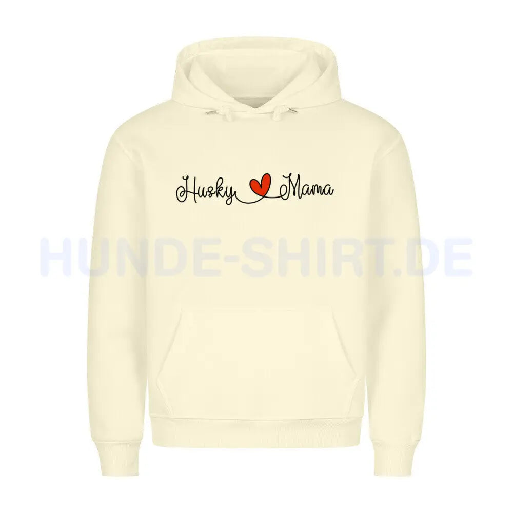 Premium Hoodie "Husky - Mama" Beige – hunde-shirt.de