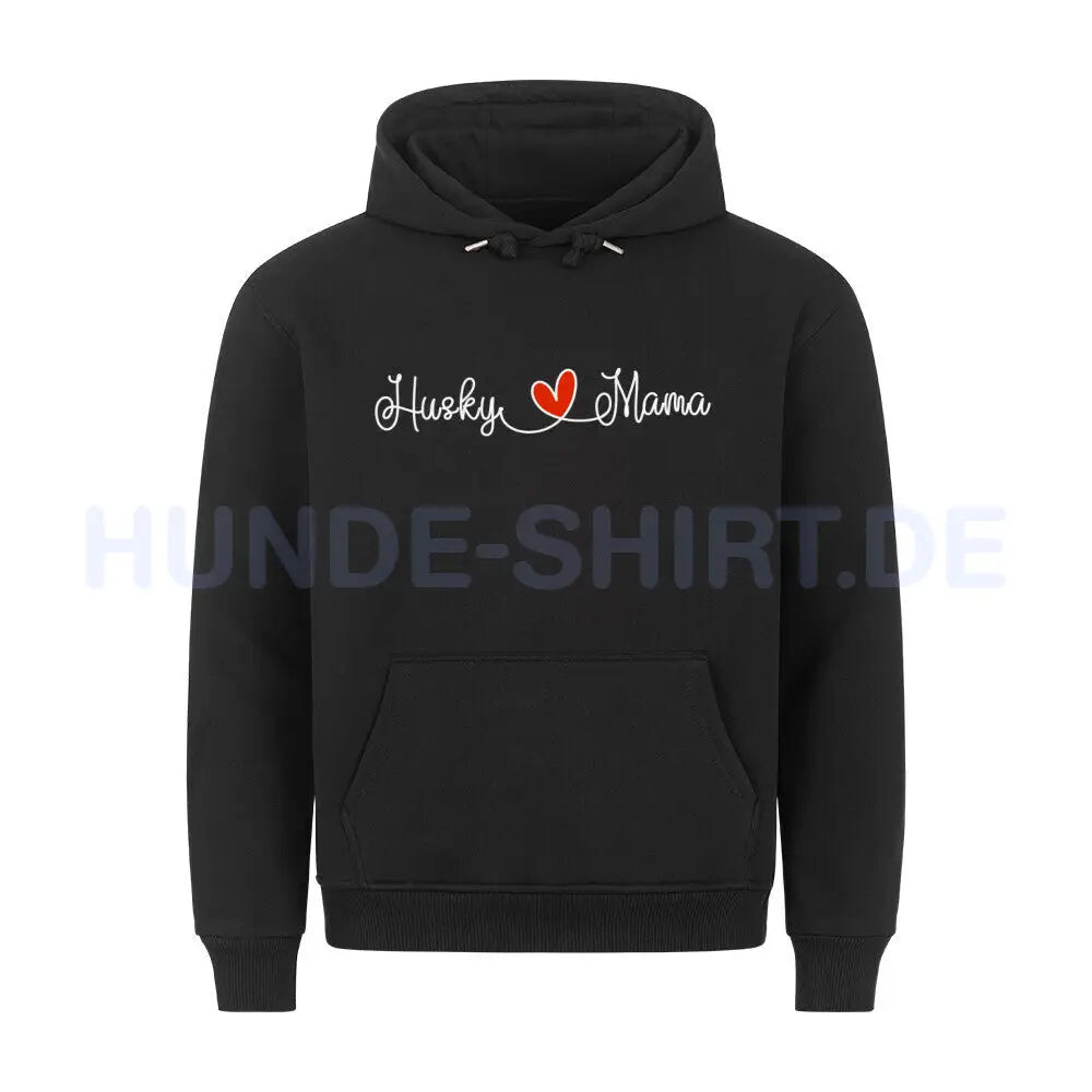 Premium Hoodie "Husky - Mama" Schwarz – hunde-shirt.de