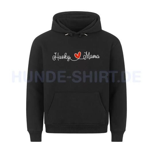 Premium Hoodie "Husky - Mama" Schwarz – hunde-shirt.de