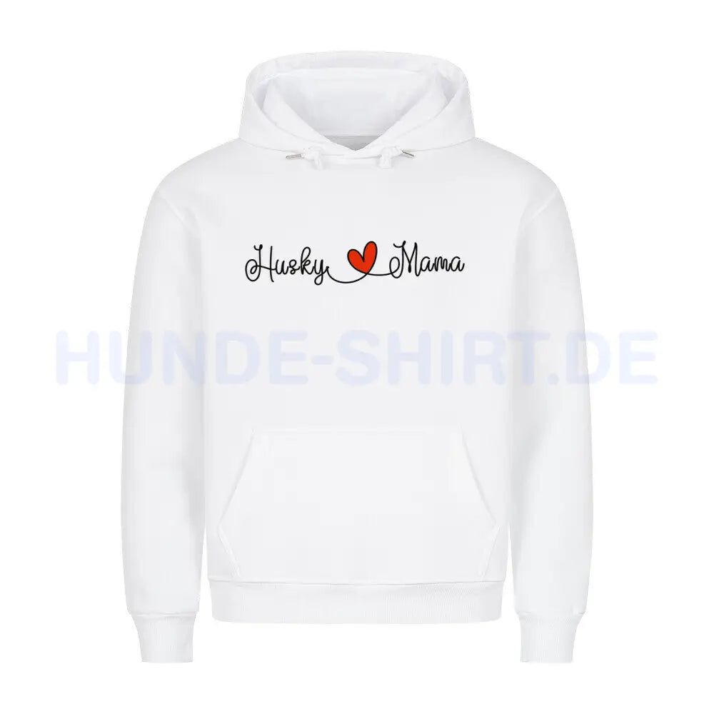 Premium Hoodie "Husky - Mama" Weiß – hunde-shirt.de