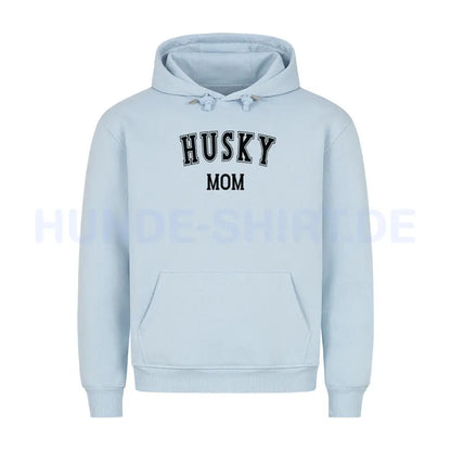 Premium Hoodie "Husky - MOM" Babyblau – hunde-shirt.de