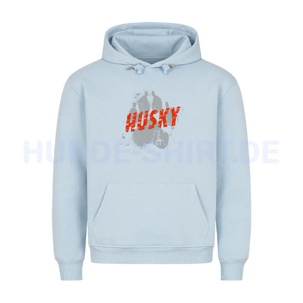 Premium Hoodie "Husky - PAW" Babyblau – hunde-shirt.de