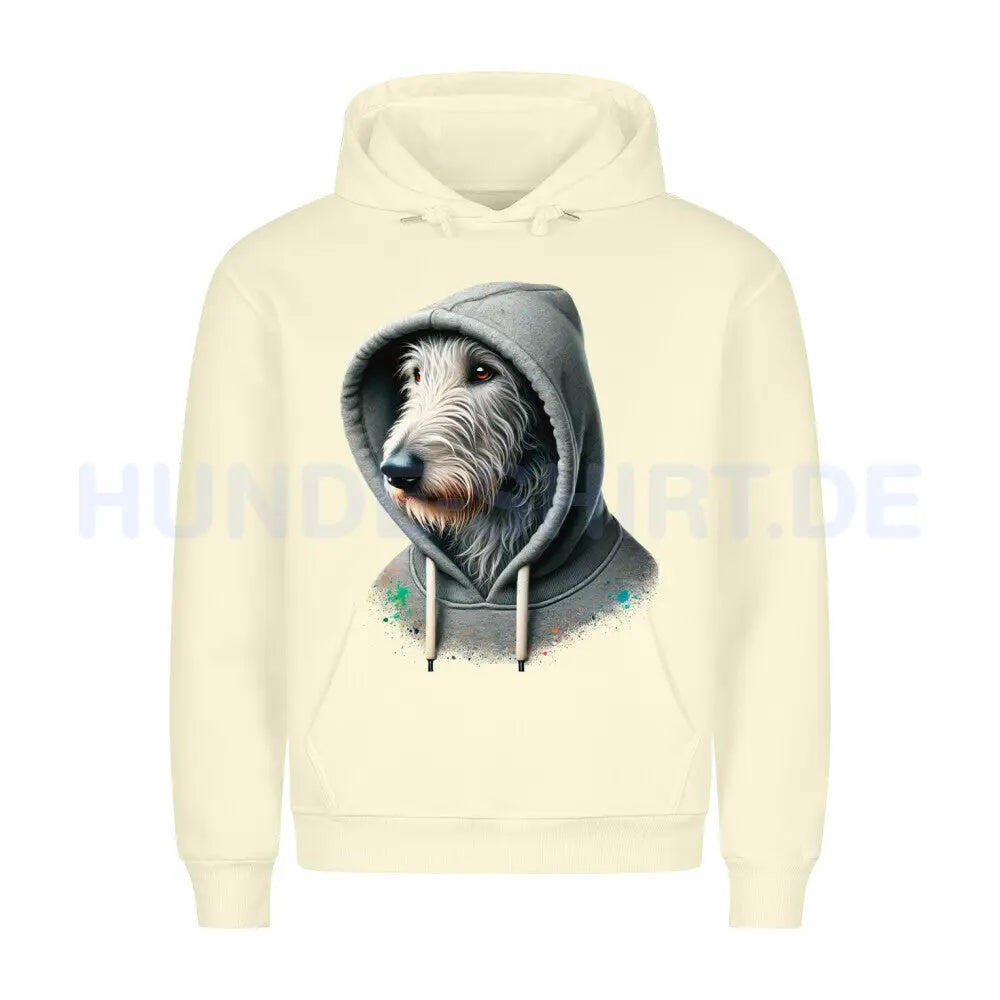 Premium Hoodie "Irischer Wolfshund Hooded 2" Beige – hunde-shirt.de