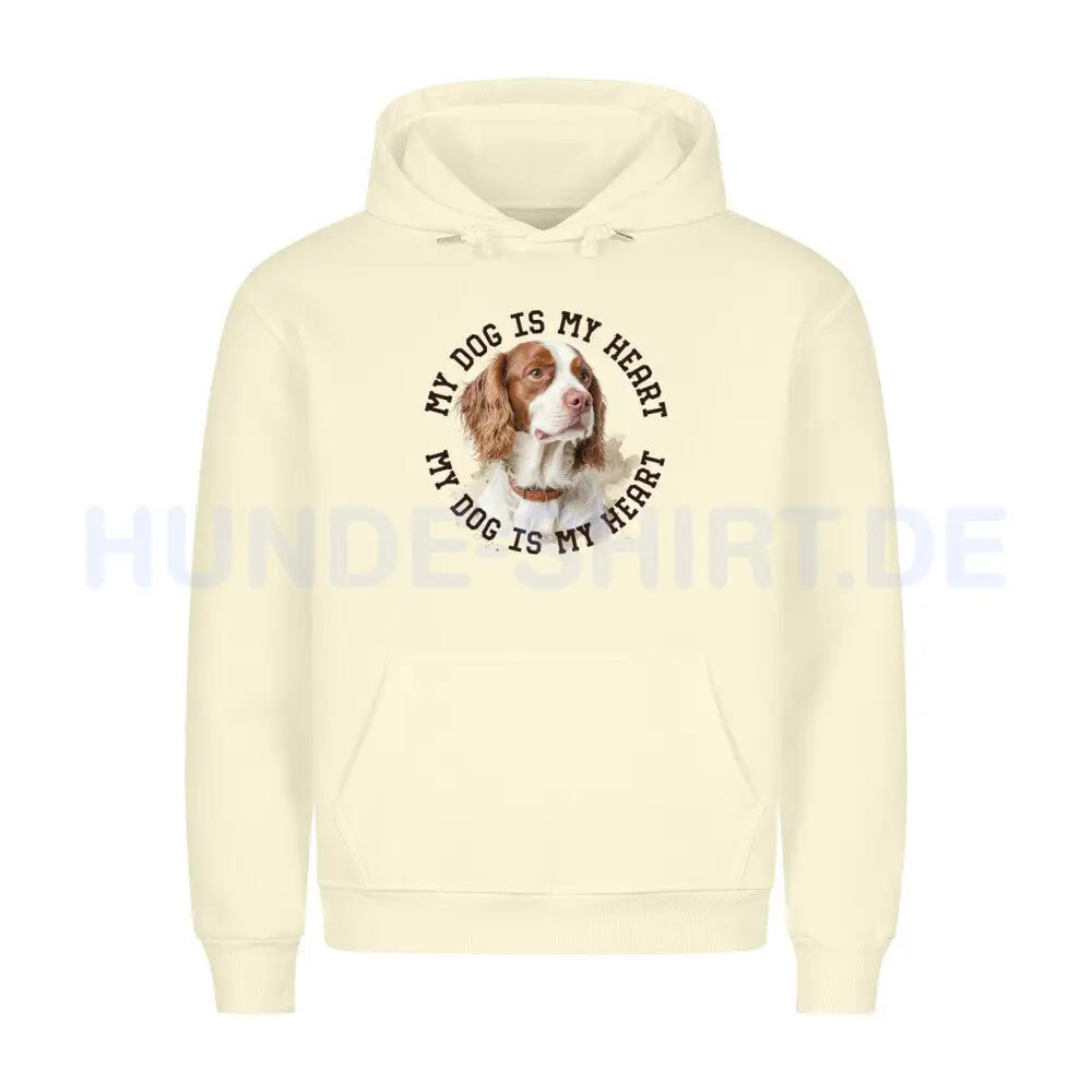 Premium Hoodie "Irish red and white Setter" Beige – hunde-shirt.de