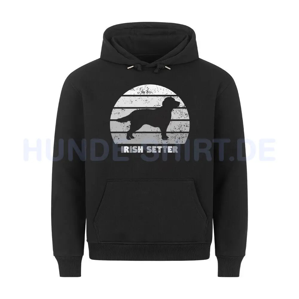 Premium Hoodie "Irish Setter" Schwarz – hunde-shirt.de