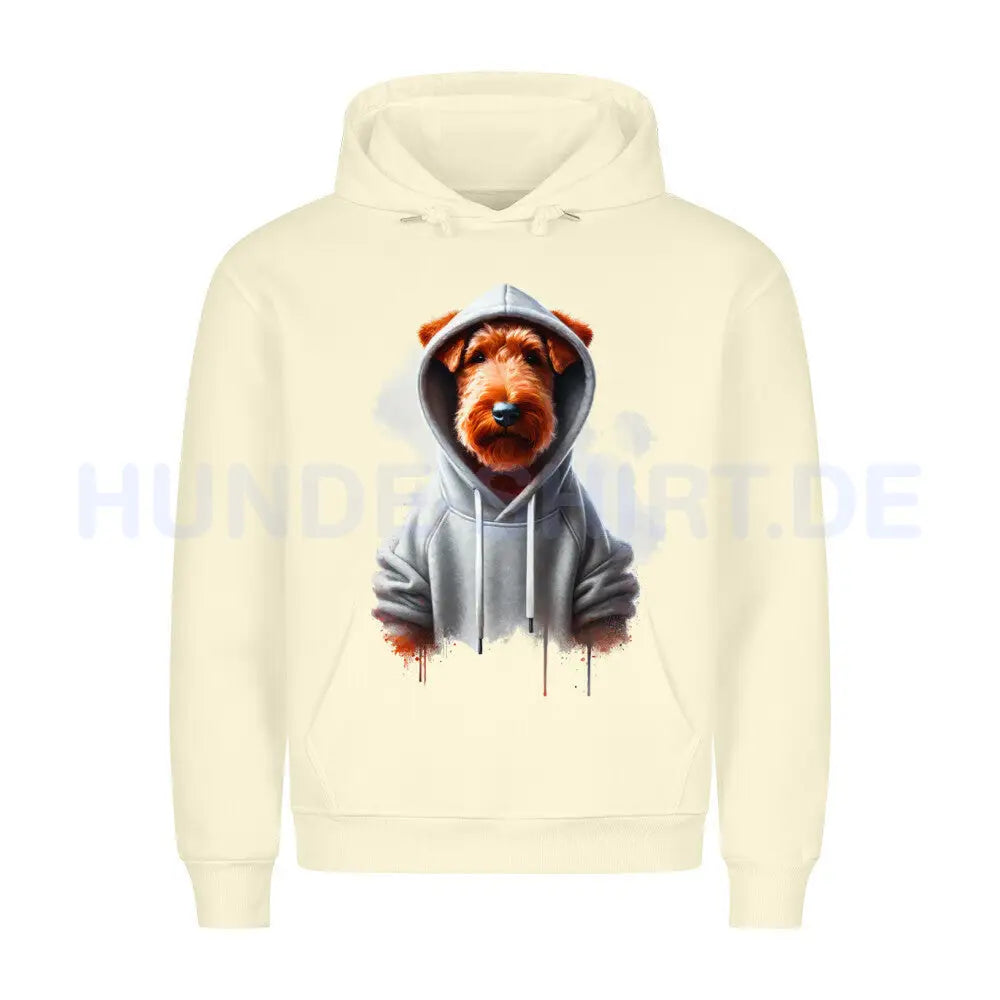 Premium Hoodie "Irish Terrier Hooded" Beige – hunde-shirt.de