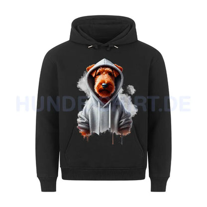 Premium Hoodie "Irish Terrier Hooded" Schwarz – hunde-shirt.de