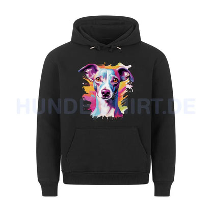 Premium Hoodie "Italian Greyhound / Windspiel Paint" Schwarz – hunde-shirt.de