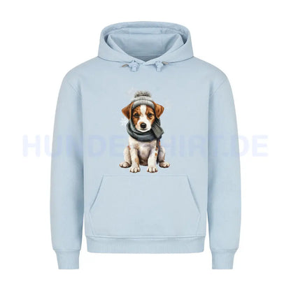 Premium Hoodie "Jack Russell Terrier - Frosty" Babyblau – hunde-shirt.de