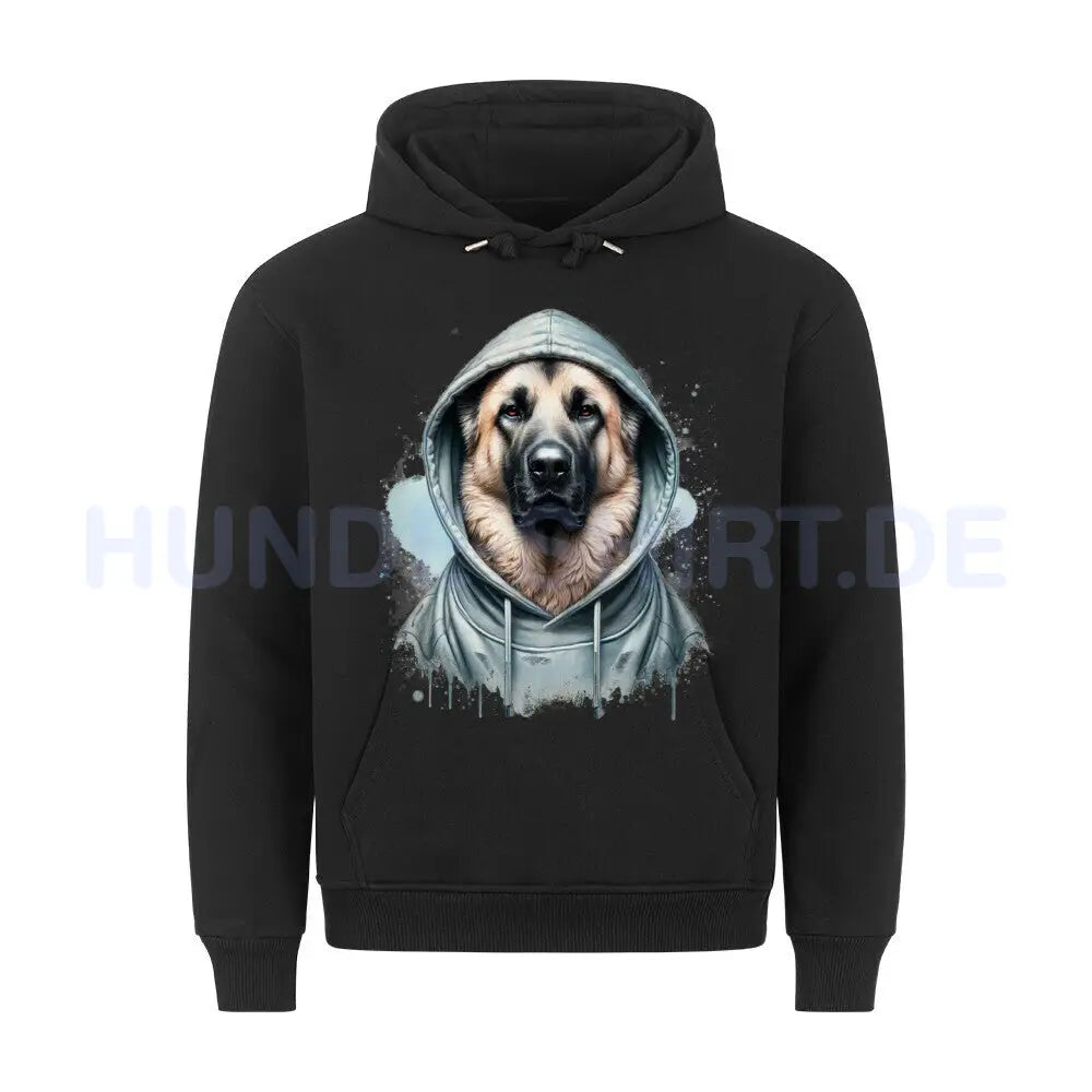 Premium Hoodie "Kangal grau Hooded" Schwarz – hunde-shirt.de