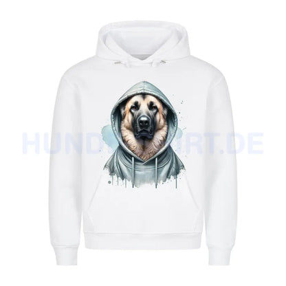 Premium Hoodie "Kangal grau Hooded" Weiß – hunde-shirt.de