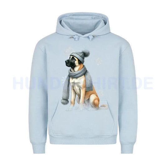 Premium Hoodie "Kangal Winter" Babyblau – hunde-shirt.de