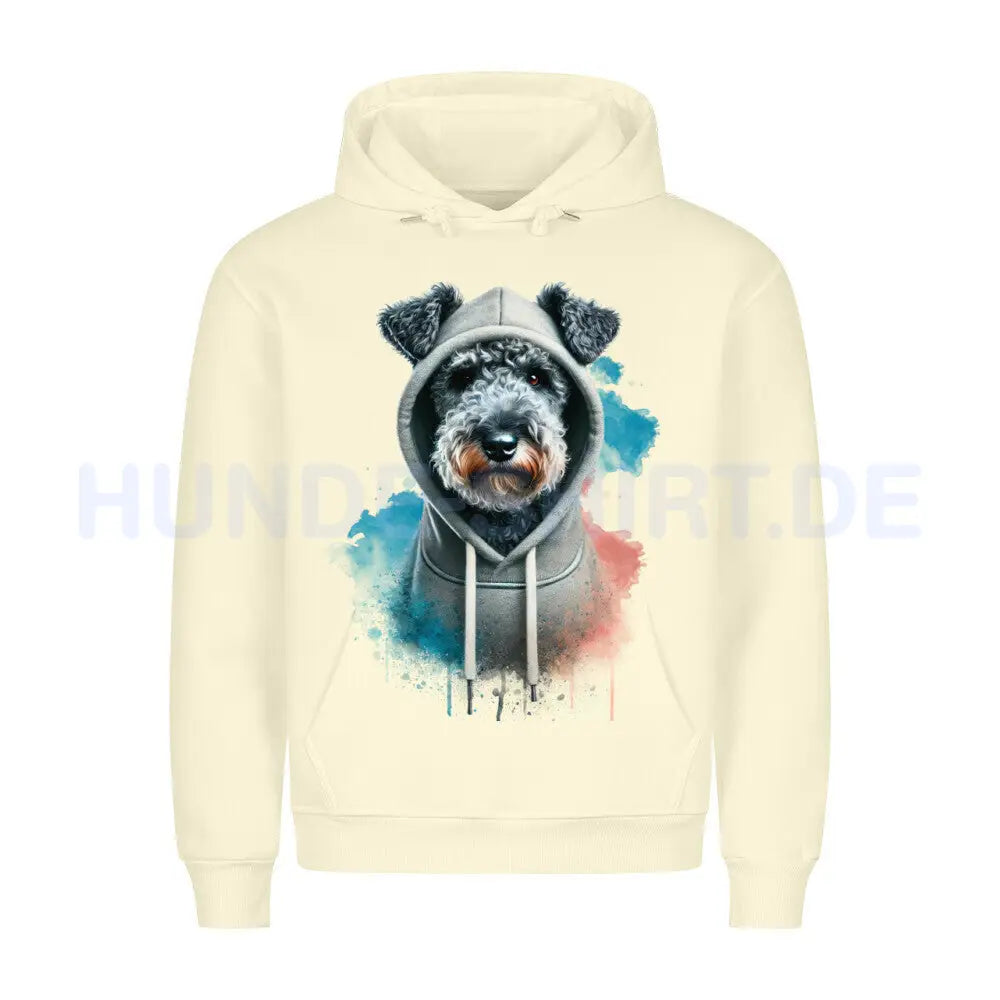 Premium Hoodie "Kerry Blue Terrier Hooded" Beige – hunde-shirt.de