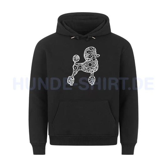 Premium Hoodie "Königspudel pur" Schwarz – hunde-shirt.de