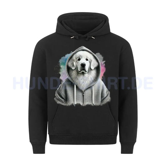 Premium Hoodie "Kuvasz Hooded" Schwarz – hunde-shirt.de