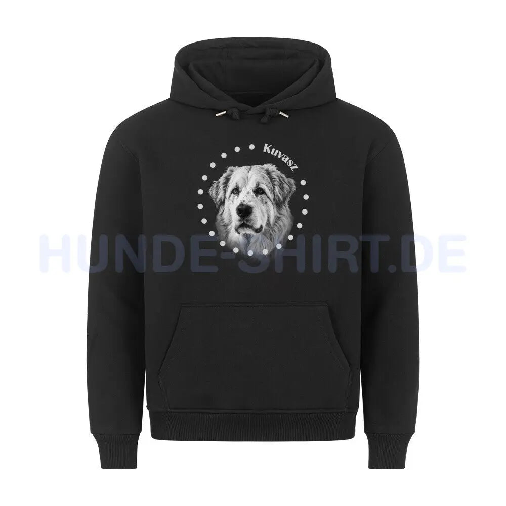 Premium Hoodie "Kuvasz R" Schwarz – hunde-shirt.de