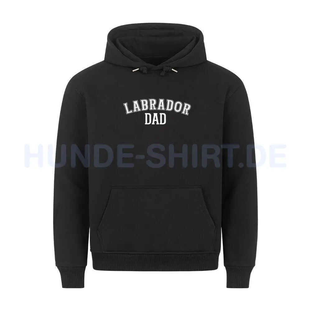 Premium Hoodie "Labrador - DAD" Schwarz – hunde-shirt.de