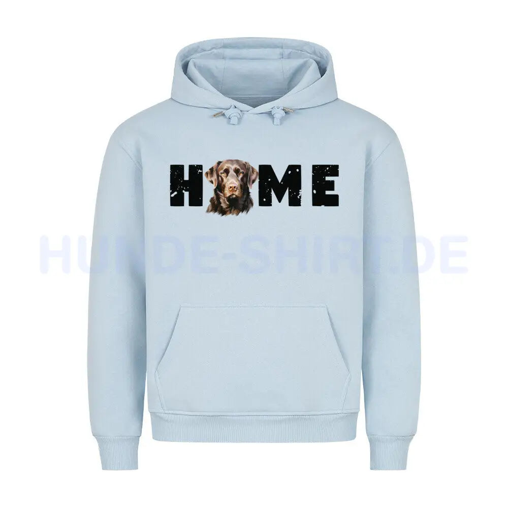 Premium Hoodie "Labrador HOME" Babyblau – hunde-shirt.de