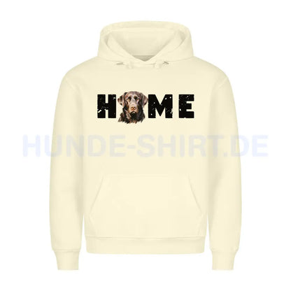 Premium Hoodie "Labrador HOME" Beige – hunde-shirt.de