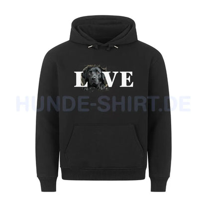 Premium Hoodie "Labrador - LOVE" Schwarz – hunde-shirt.de