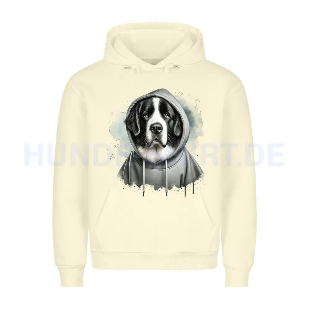 Premium Hoodie "Landseer Hooded" Beige – hunde-shirt.de