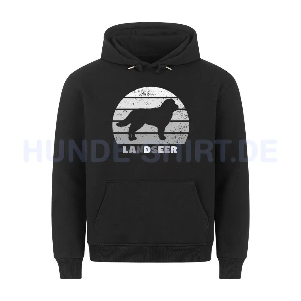 Premium Hoodie "Landseer S" Schwarz – hunde-shirt.de