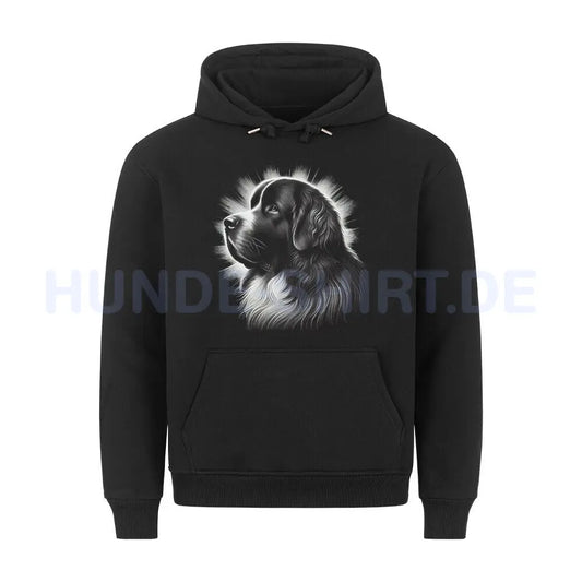 Premium Hoodie "Landseer - Shine" Schwarz – hunde-shirt.de