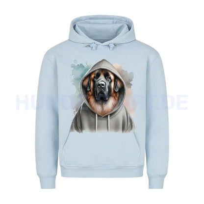 Premium Hoodie "Leonberger Hooded" Babyblau – hunde-shirt.de