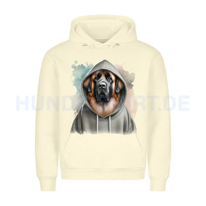 Premium Hoodie "Leonberger Hooded" Beige – hunde-shirt.de