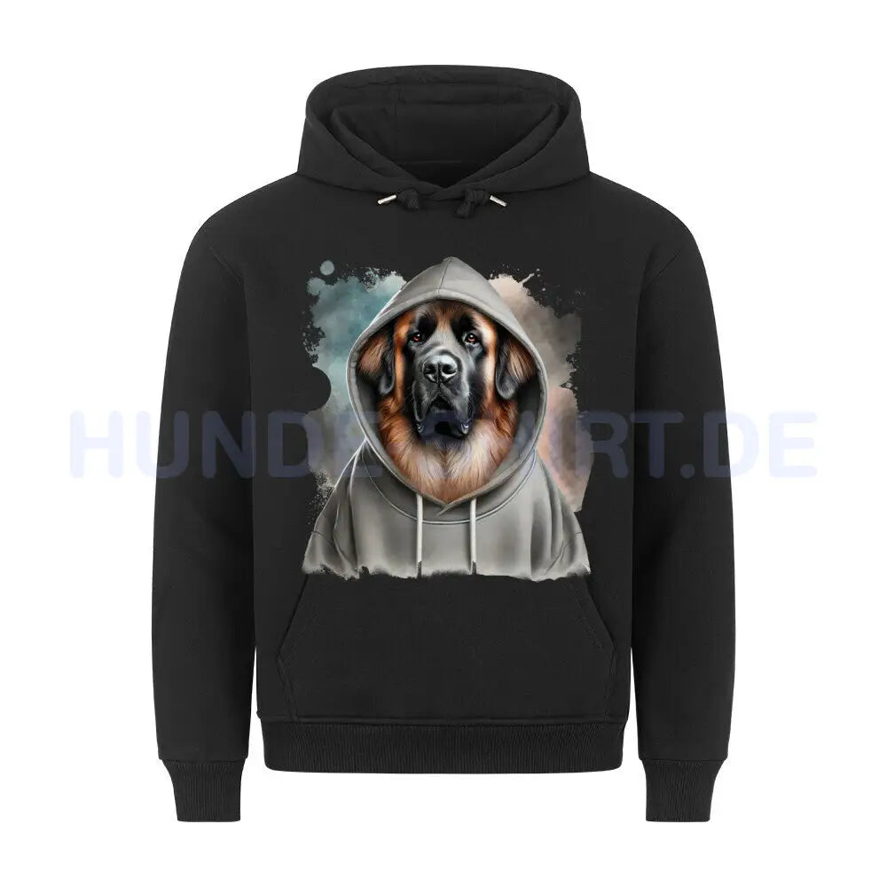 Premium Hoodie "Leonberger Hooded" Schwarz – hunde-shirt.de